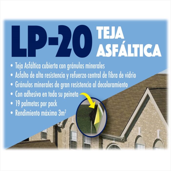 Teja Asfáltica Color Café | Paq. 3M2 rendimiento. - Imagen 2