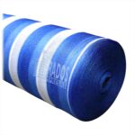 Malla Raschel CONSTRUCCIÓN 4.20 x 100 mts. 80% sombra AZUL - BLANCO