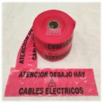 Cinta Demarcación Roja - Electricidad | Rollo 500Mts lineal